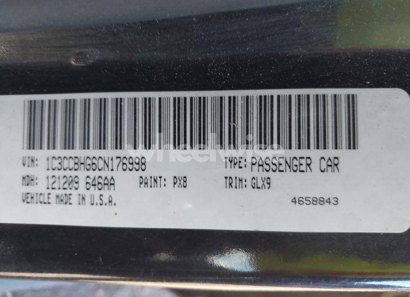 Photo 9 of 2012 Chrysler 200 S (VIN 1C3CCBHG6CN176998)