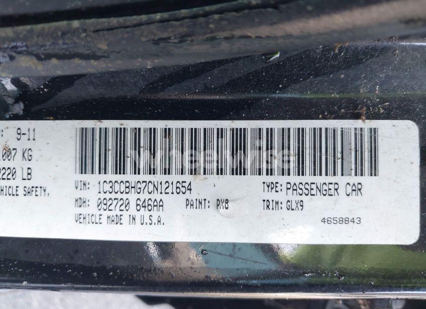Photo 9 of 2012 Chrysler 200 S (VIN 1C3CCBHG7CN121654)