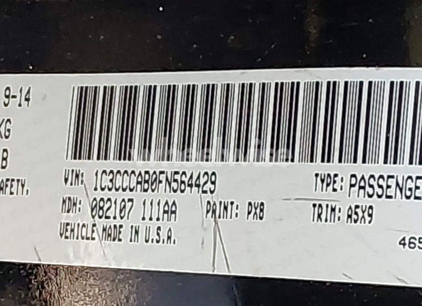 Photo 9 of 2015 Chrysler 200 LIMITED (VIN 1C3CCCAB0FN564429)