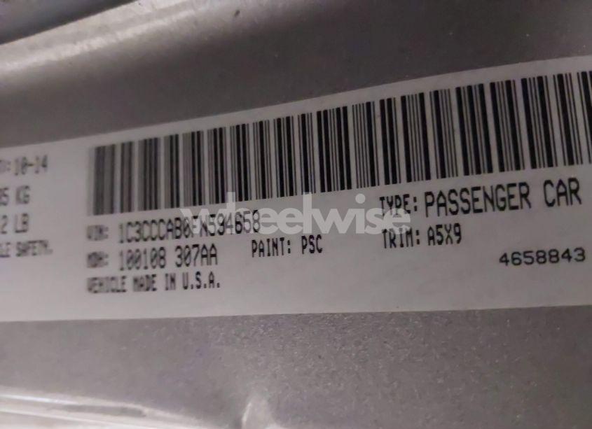 Photo 9 of 2015 Chrysler 200 LIMITED (VIN 1C3CCCAB0FN594658)