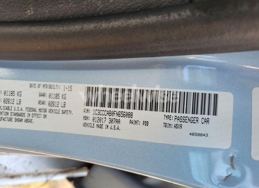 Photo 9 of 2015 Chrysler 200 LIMITED (VIN 1C3CCCAB0FN656088)