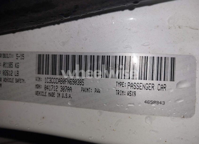 Photo 9 of 2015 Chrysler 200 LIMITED (VIN 1C3CCCAB0FN690385)