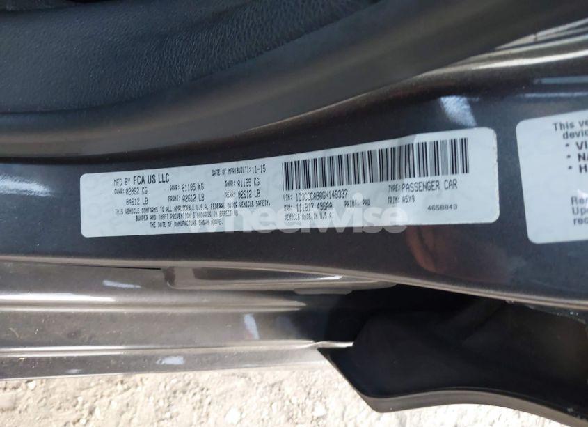 Photo 9 of 2016 Chrysler 200 LIMITED (VIN 1C3CCCAB0GN149337)