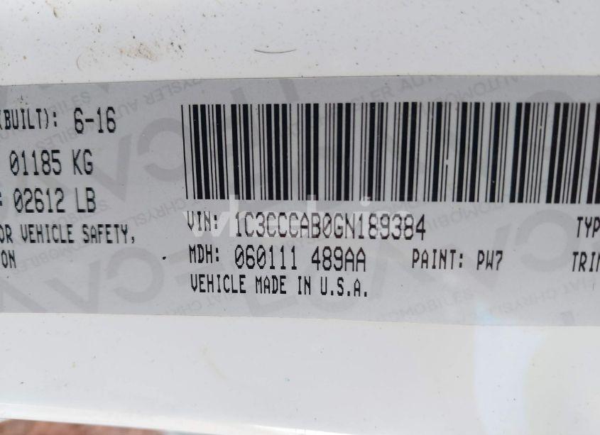 Photo 9 of 2016 Chrysler 200 LIMITED PLATINUM (VIN 1C3CCCAB0GN189384)