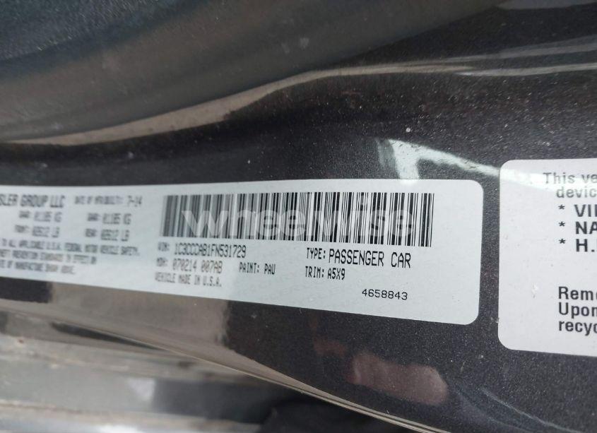 Photo 9 of 2015 Chrysler 200 LIMITED (VIN 1C3CCCAB1FN531729)