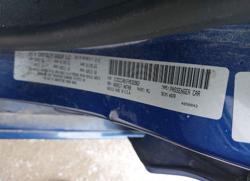 Photo 9 of 2015 Chrysler 200 LIMITED (VIN 1C3CCCAB1FN532962)