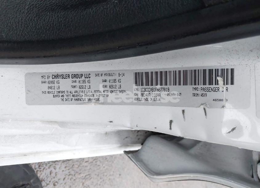 Photo 9 of 2015 Chrysler 200 LIMITED (VIN 1C3CCCAB1FN577819)