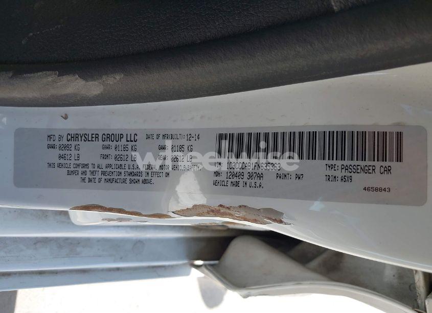 Photo 9 of 2015 Chrysler 200 LIMITED (VIN 1C3CCCAB1FN635363)