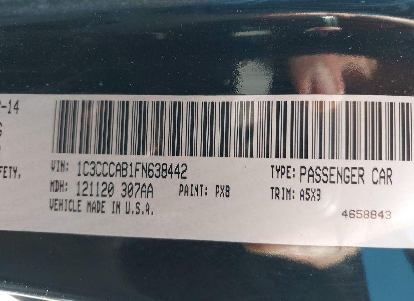 Photo 9 of 2015 Chrysler 200 LIMITED (VIN 1C3CCCAB1FN638442)