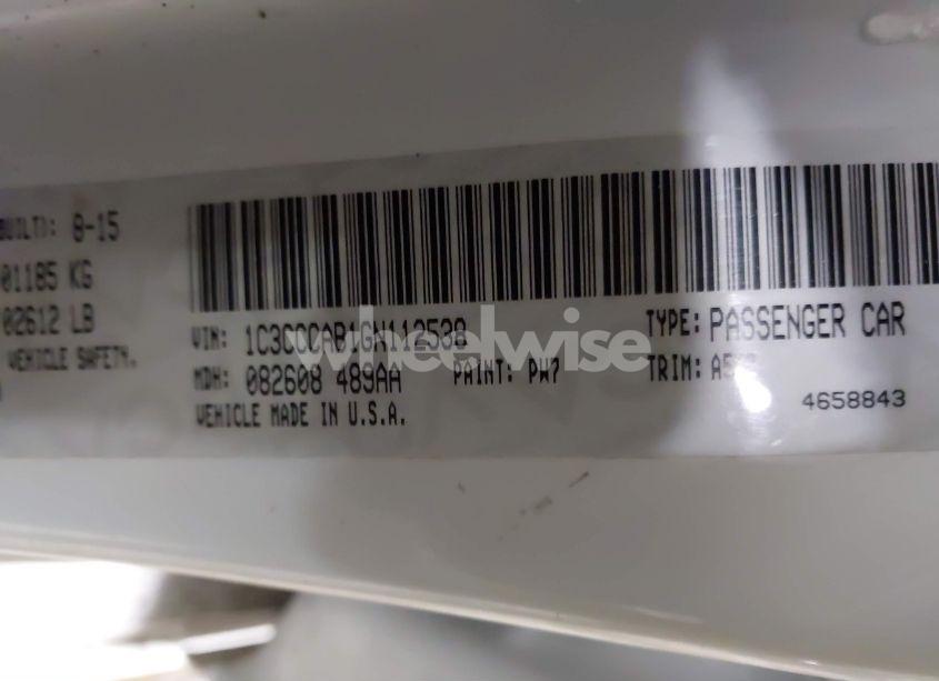 Photo 9 of 2016 Chrysler 200 LIMITED (VIN 1C3CCCAB1GN112538)