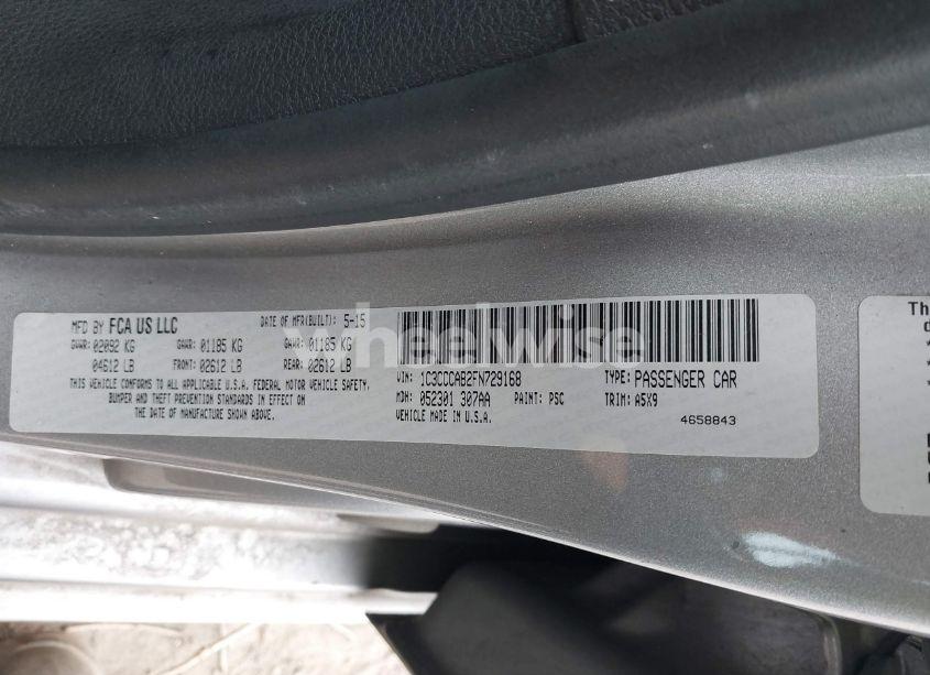 Photo 9 of 2015 Chrysler 200 LIMITED (VIN 1C3CCCAB2FN729168)