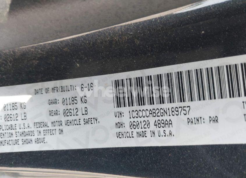 Photo 9 of 2016 Chrysler 200 LIMITED PLATINUM (VIN 1C3CCCAB2GN189757)