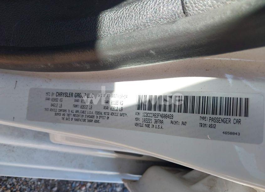 Photo 9 of 2015 Chrysler 200 LIMITED (VIN 1C3CCCAB3FN608469)