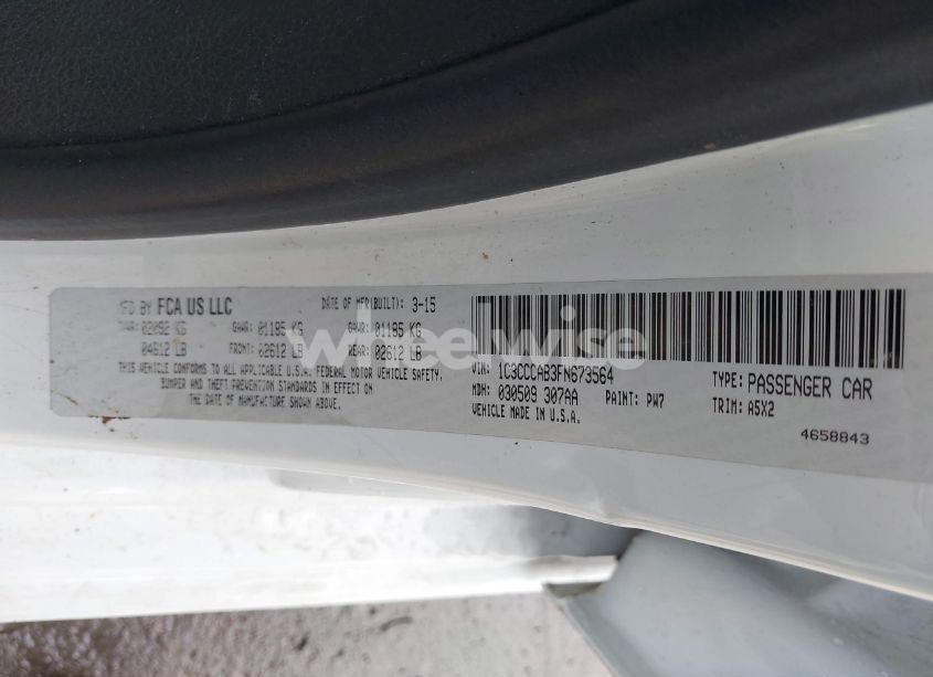 Photo 9 of 2015 Chrysler 200 LIMITED (VIN 1C3CCCAB3FN673564)