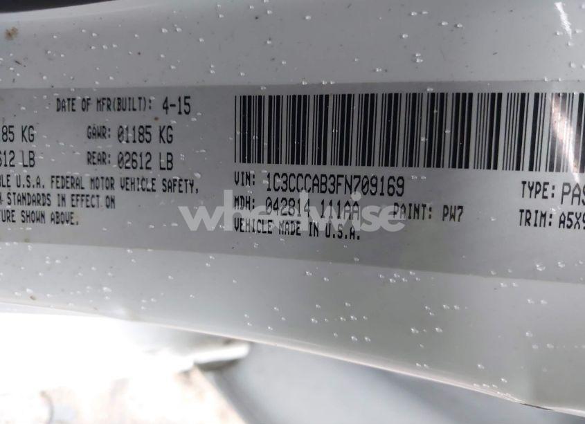 Photo 9 of 2015 Chrysler 200 LIMITED (VIN 1C3CCCAB3FN709169)