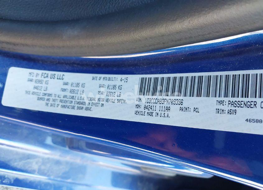 Photo 9 of 2015 Chrysler 200 LIMITED (VIN 1C3CCCAB3FN709396)