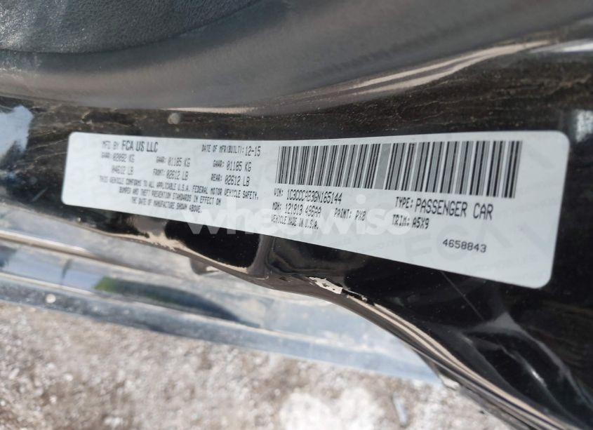 Photo 9 of 2016 Chrysler 200 LIMITED (VIN 1C3CCCAB3GN165144)