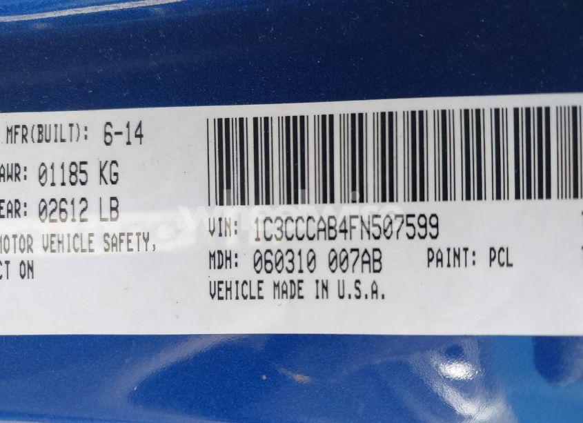 Photo 9 of 2015 Chrysler 200 LIMITED (VIN 1C3CCCAB4FN507599)