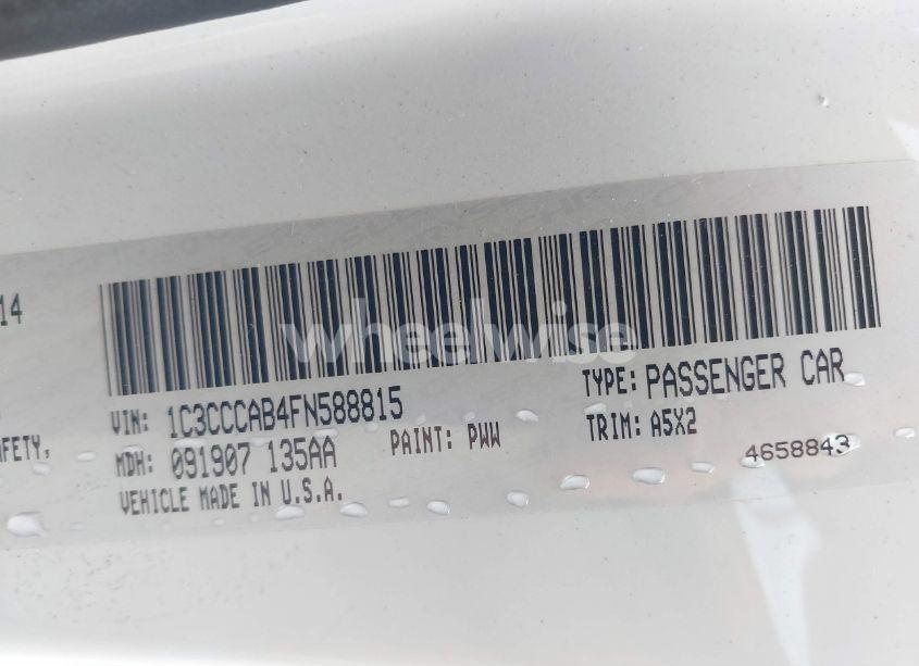 Photo 9 of 2015 Chrysler 200 LIMITED (VIN 1C3CCCAB4FN588815)