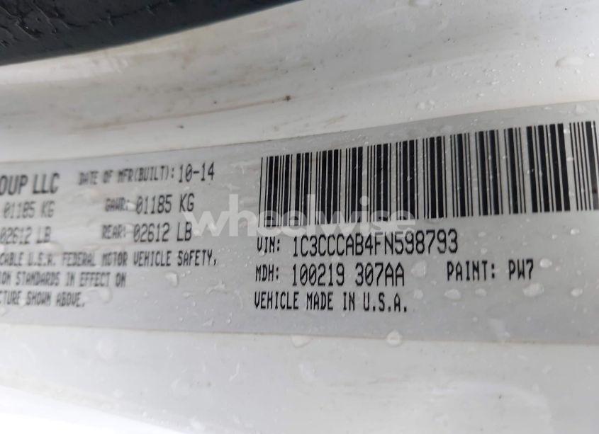 Photo 9 of 2015 Chrysler 200 LIMITED (VIN 1C3CCCAB4FN598793)