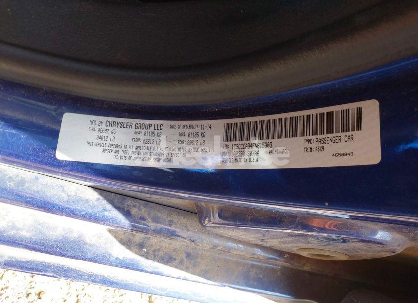 Photo 9 of 2015 Chrysler 200 LIMITED (VIN 1C3CCCAB4FN615303)