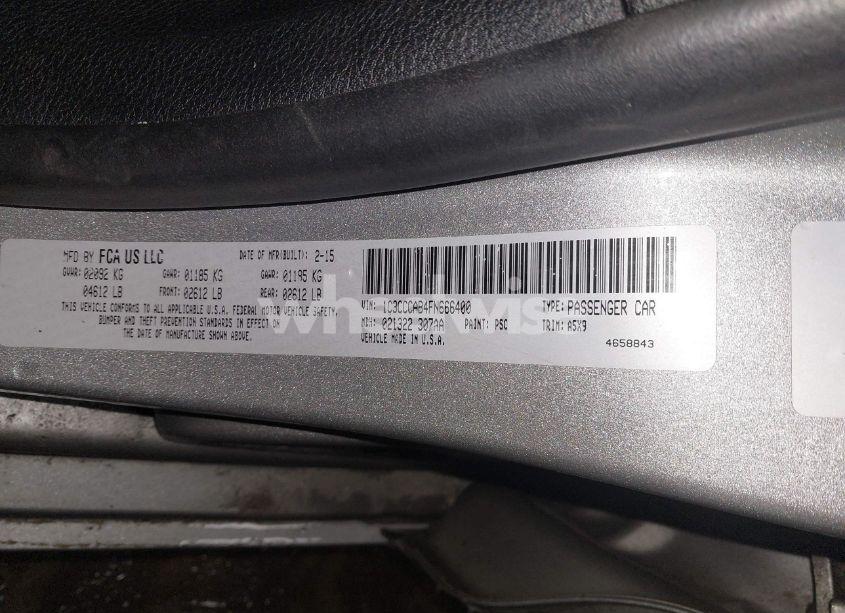 Photo 9 of 2015 Chrysler 200 LIMITED (VIN 1C3CCCAB4FN666400)