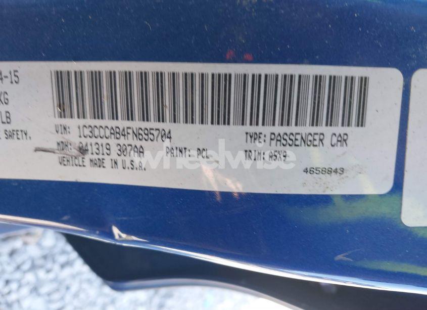 Photo 9 of 2015 Chrysler 200 LIMITED (VIN 1C3CCCAB4FN695704)