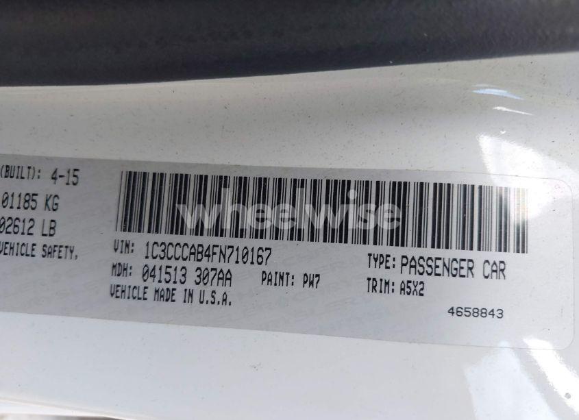 Photo 9 of 2015 Chrysler 200 LIMITED (VIN 1C3CCCAB4FN710167)