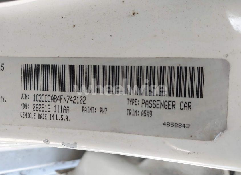 Photo 9 of 2015 Chrysler 200 LIMITED (VIN 1C3CCCAB4FN742102)