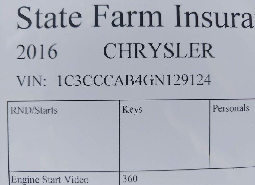 Photo 9 of 2016 Chrysler 200 LIMITED (VIN 1C3CCCAB4GN129124)