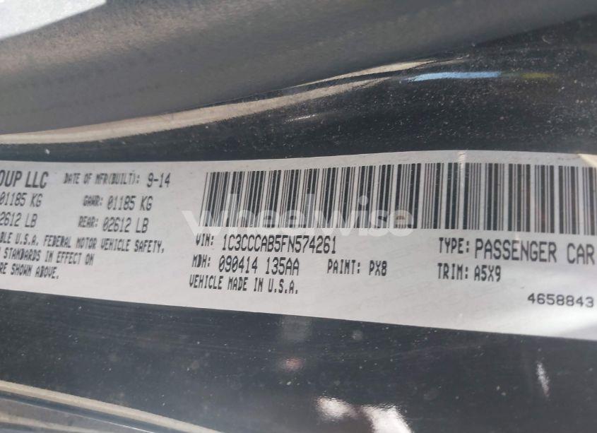 Photo 9 of 2015 Chrysler 200 LIMITED (VIN 1C3CCCAB5FN574261)