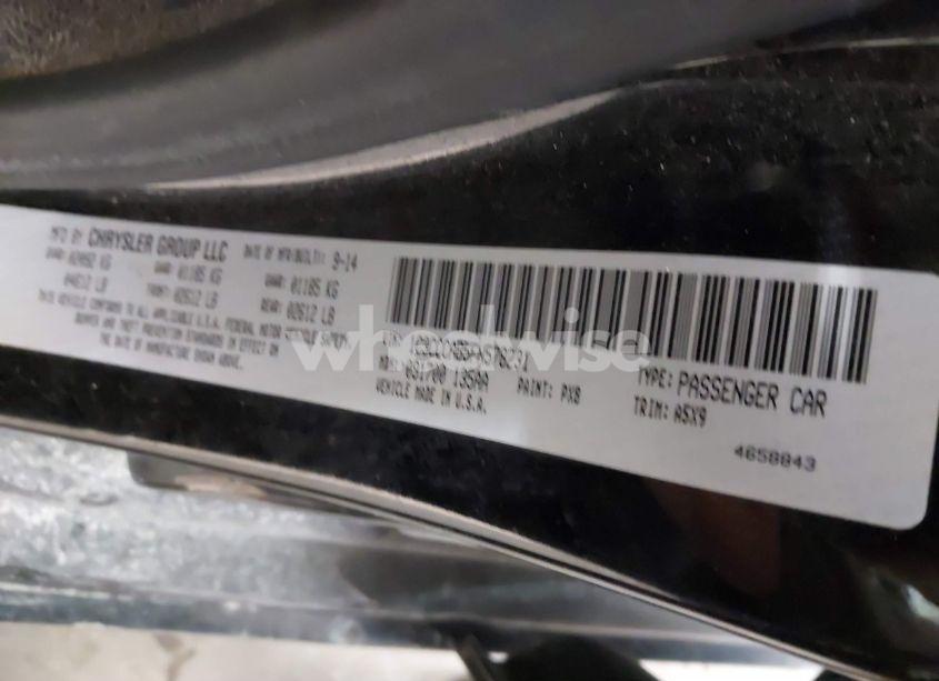 Photo 9 of 2015 Chrysler 200 LIMITED (VIN 1C3CCCAB5FN578231)