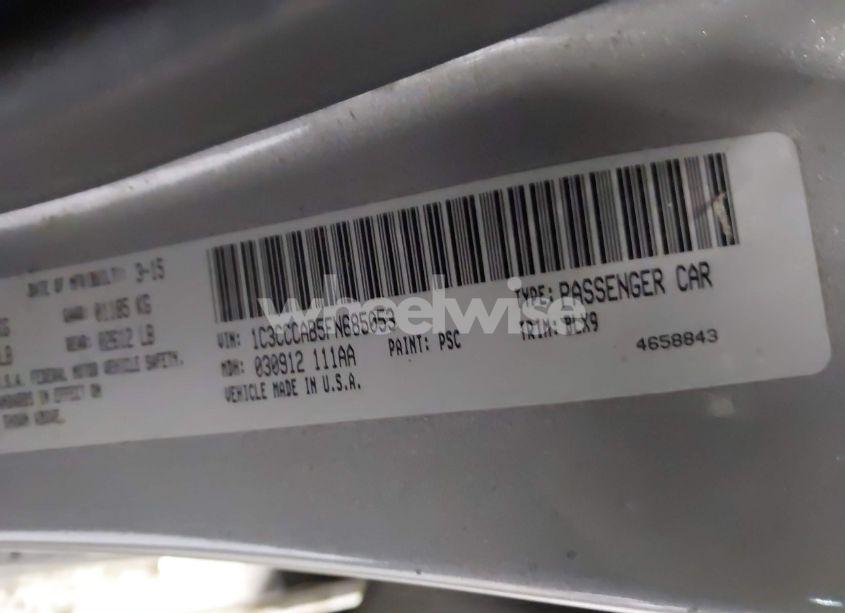 Photo 9 of 2015 Chrysler 200 LIMITED (VIN 1C3CCCAB5FN685053)