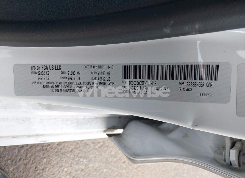 Photo 9 of 2015 Chrysler 200 LIMITED (VIN 1C3CCCAB5FN710419)