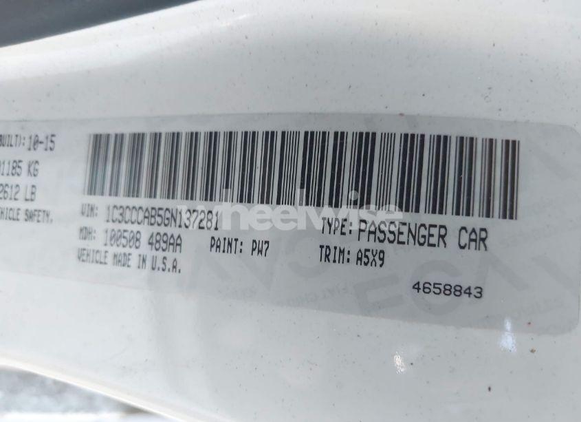 Photo 9 of 2016 Chrysler 200 LIMITED (VIN 1C3CCCAB5GN137281)
