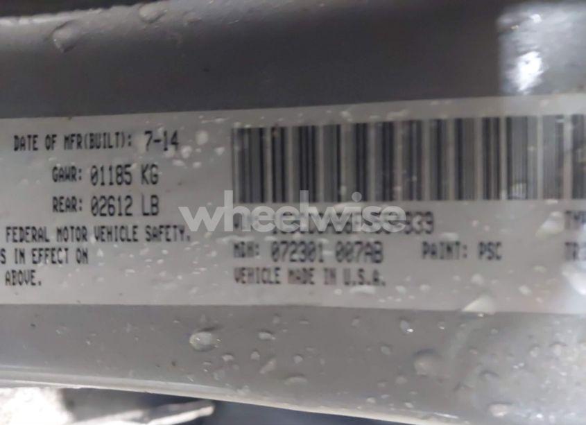 Photo 9 of 2015 Chrysler 200 LIMITED (VIN 1C3CCCAB6FN554939)