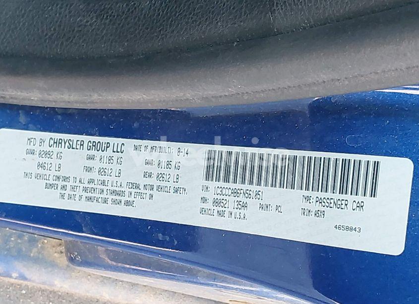 Photo 9 of 2015 Chrysler 200 LIMITED (VIN 1C3CCCAB6FN561051)