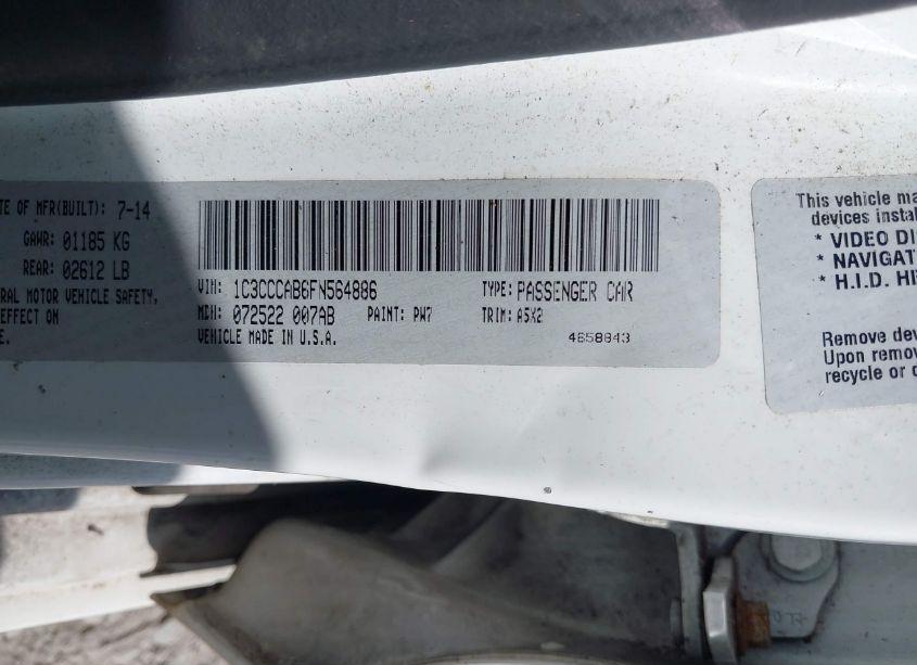 Photo 9 of 2015 Chrysler 200 LIMITED (VIN 1C3CCCAB6FN564886)