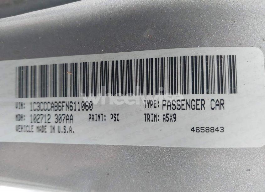 Photo 9 of 2015 Chrysler 200 LIMITED (VIN 1C3CCCAB6FN611060)