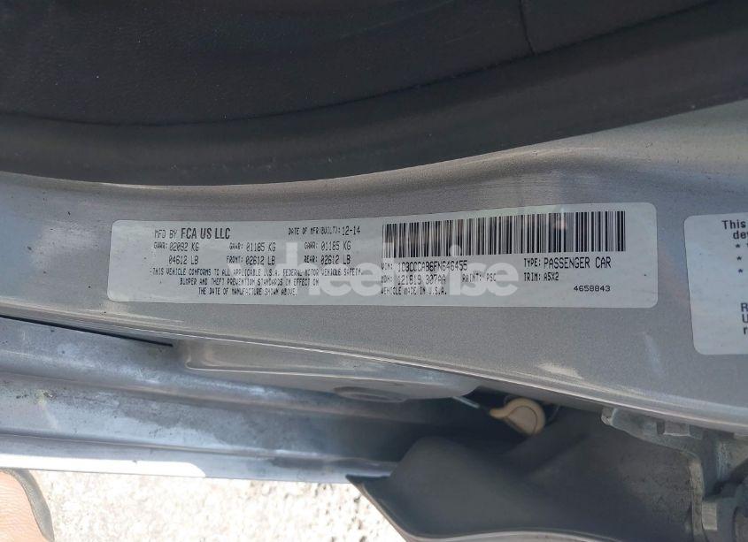 Photo 9 of 2015 Chrysler 200 LIMITED (VIN 1C3CCCAB6FN646455)