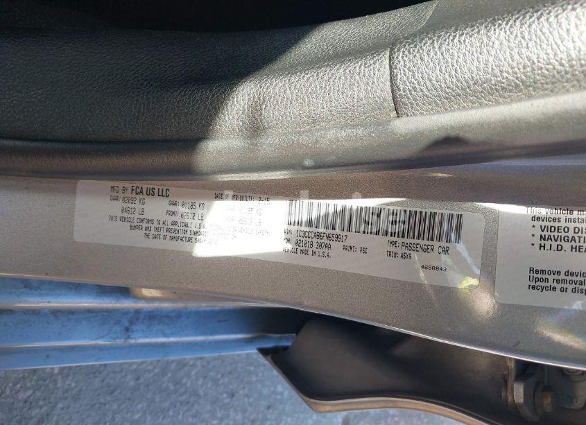 Photo 9 of 2015 Chrysler 200 LIMITED (VIN 1C3CCCAB6FN659917)