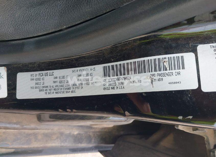 Photo 9 of 2015 Chrysler 200 LIMITED (VIN 1C3CCCAB6FN704824)