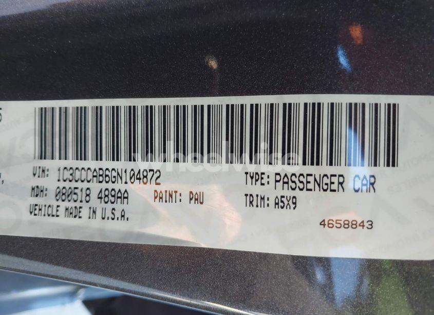 Photo 9 of 2016 Chrysler 200 LIMITED (VIN 1C3CCCAB6GN104872)