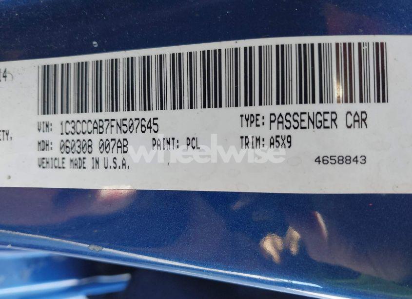 Photo 9 of 2015 Chrysler 200 LIMITED (VIN 1C3CCCAB7FN507645)