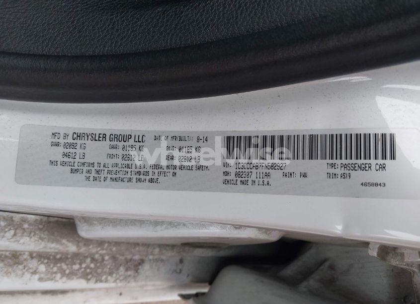 Photo 9 of 2015 Chrysler 200 LIMITED (VIN 1C3CCCAB7FN582927)