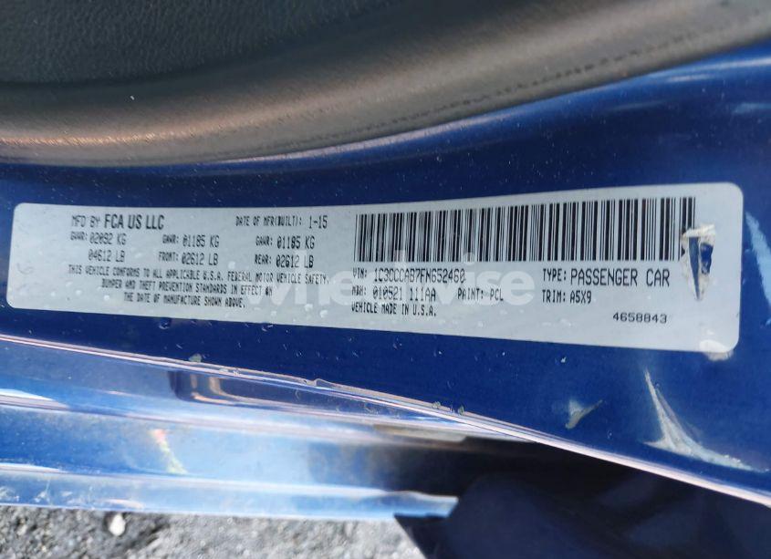 Photo 9 of 2015 Chrysler 200 LIMITED (VIN 1C3CCCAB7FN652460)