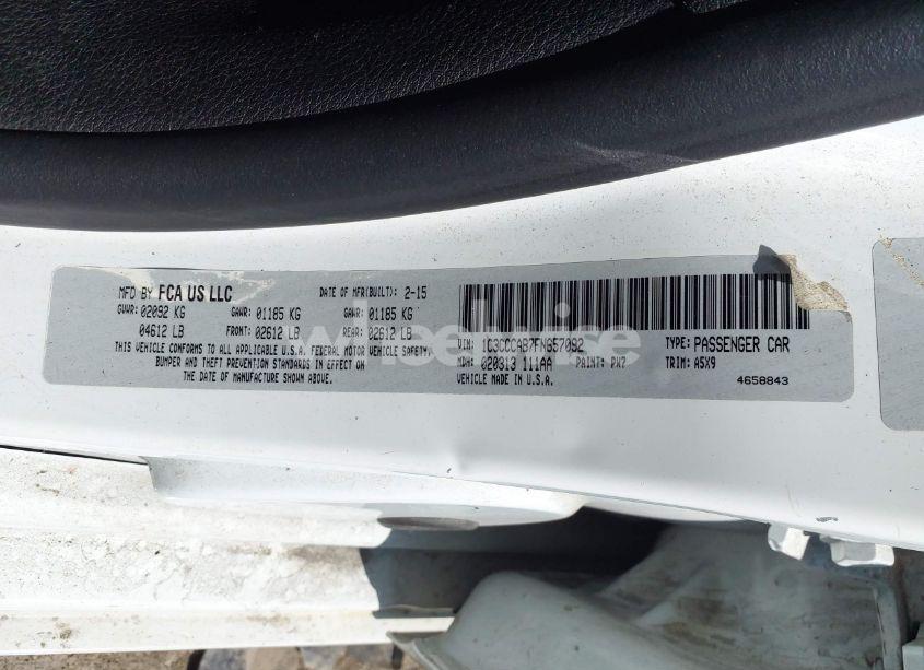 Photo 9 of 2015 Chrysler 200 LIMITED (VIN 1C3CCCAB7FN657092)