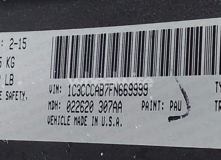 Photo 9 of 2015 Chrysler 200 LIMITED (VIN 1C3CCCAB7FN669999)