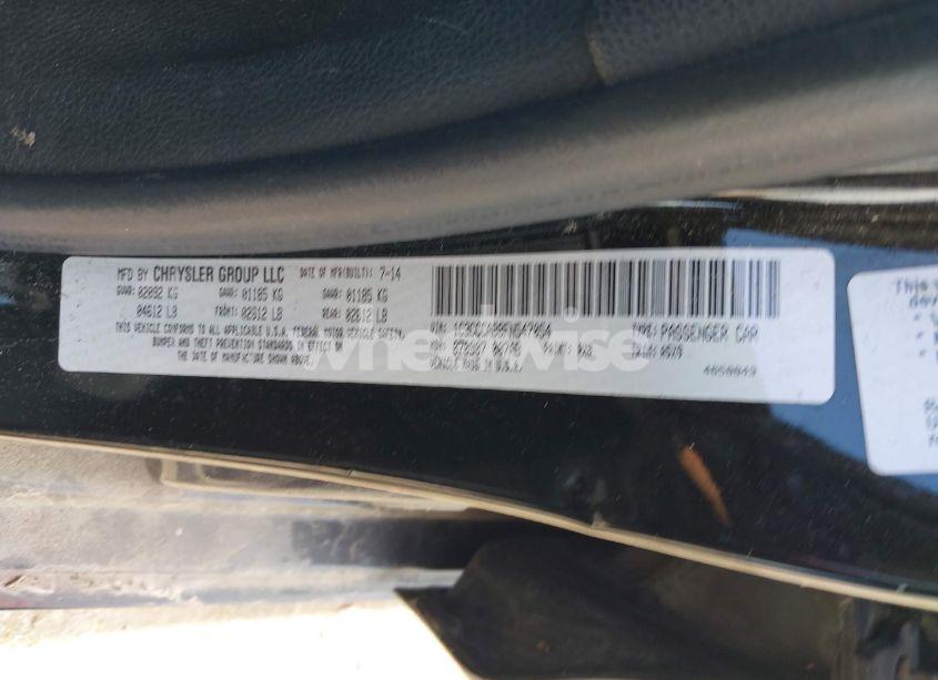 Photo 9 of 2015 Chrysler 200 LIMITED (VIN 1C3CCCAB8FN547054)