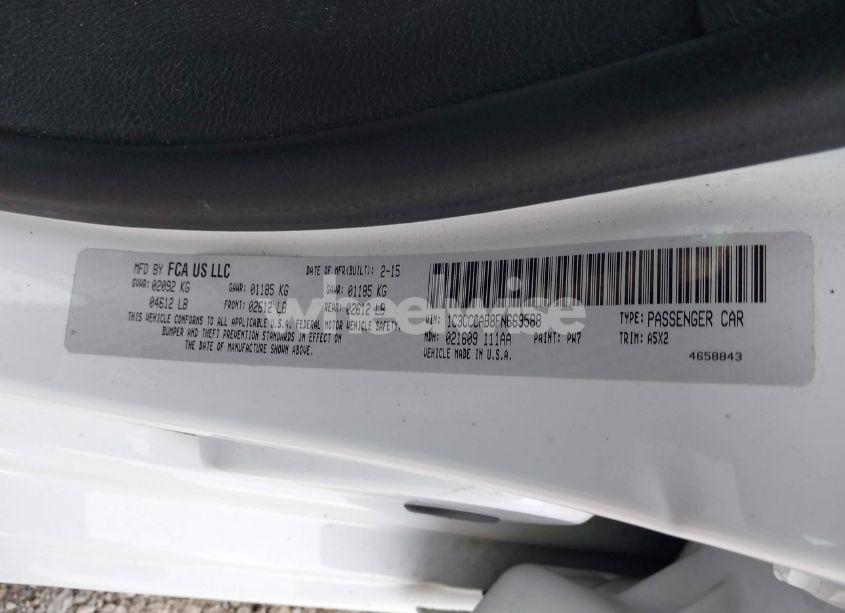 Photo 9 of 2015 Chrysler 200 LIMITED (VIN 1C3CCCAB8FN669588)